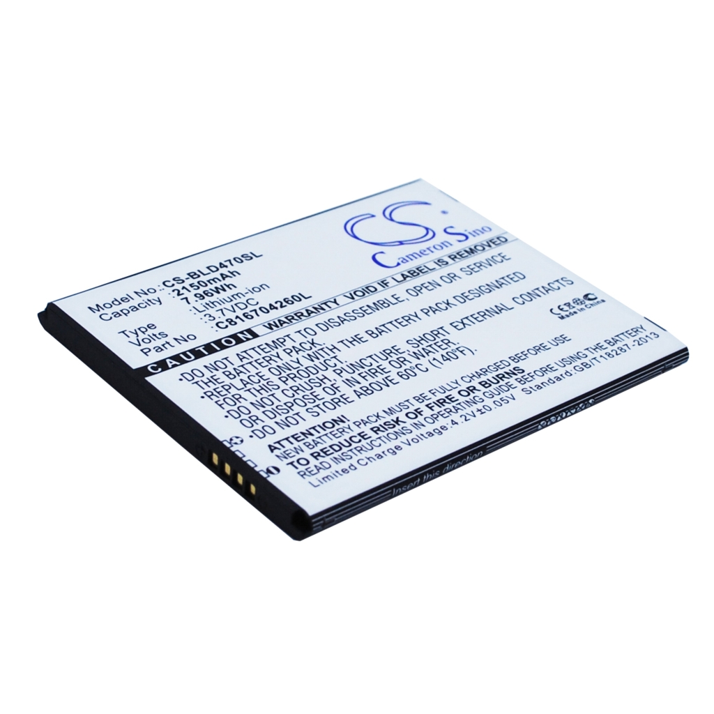 Yhteensopiva akun vaihto BLU C816704260L