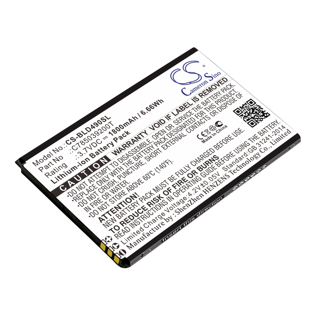 Matkapuhelimen akku BLU D110U (CS-BLD490SL)