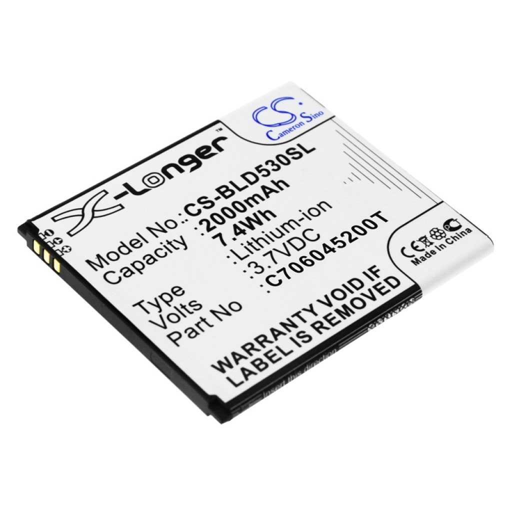 Matkapuhelimen akku BLU S0050UU (CS-BLD530SL)