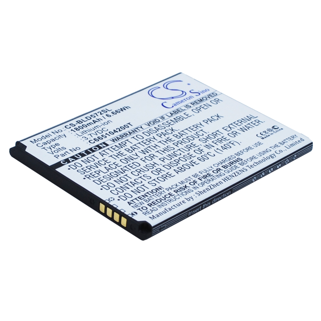 Yhteensopiva akun vaihto BLU C665104200T,C765804200L