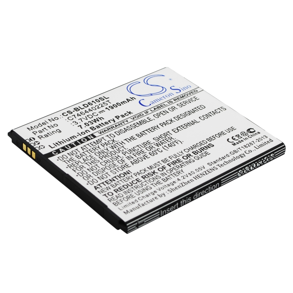 Yhteensopiva akun vaihto BLU C746440225T