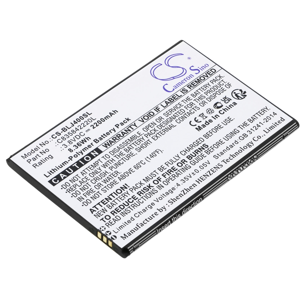 Yhteensopiva akun vaihto BLU C835842220L
