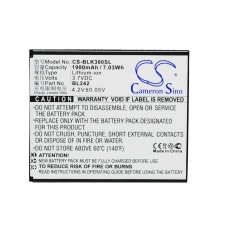 Yhteensopiva akun vaihto LENOVO BL242