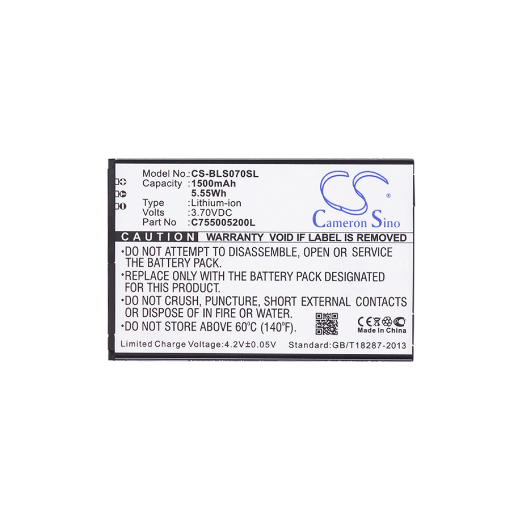 Yhteensopiva akun vaihto BLU C755005200L