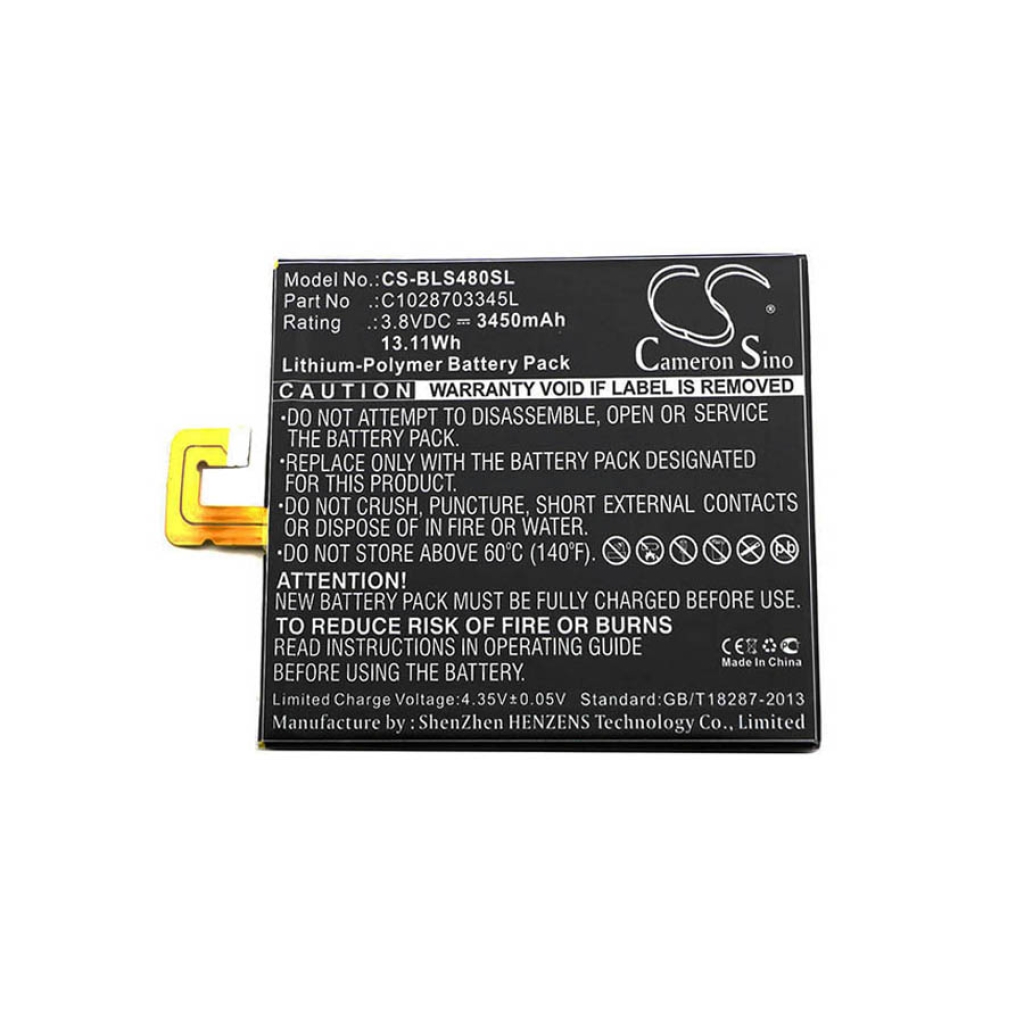 Matkapuhelimen akku BLU U480U (CS-BLS480SL)