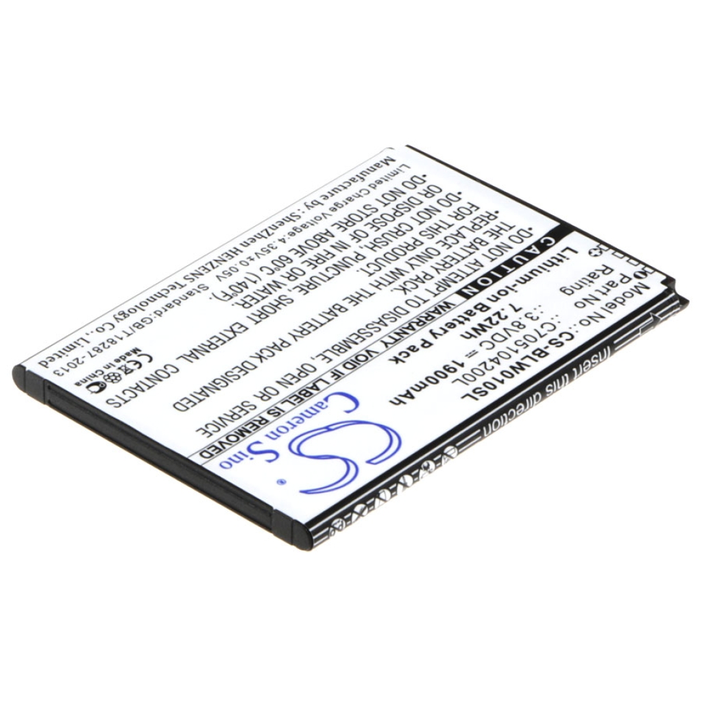 Akku yhteensopiva BLU CS-BLW010SL