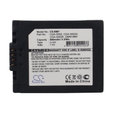 Yhteensopiva akun vaihto Panasonic CGA-S002,CGA-S002A,CGA-S002A/1B,CGA-S002E,CGA-S002E/1B...