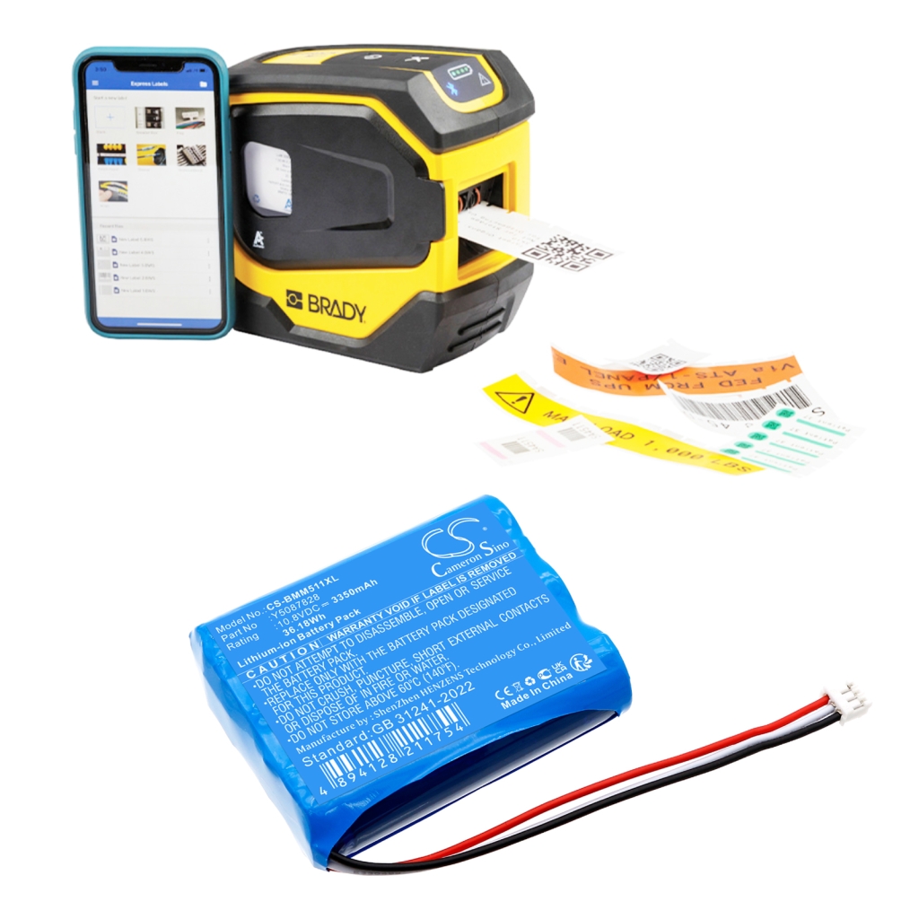 Tulostimen akku Brady CS-BMM511XL