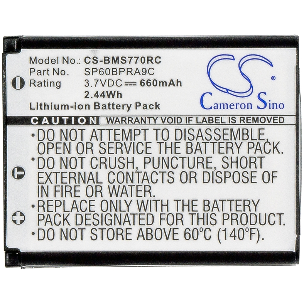 Langattoman puhelimen akku Näppäimistön akku Sony Panasonic CS-BMS770RC