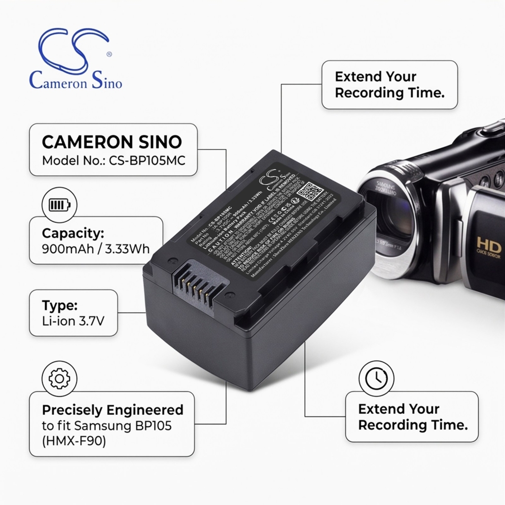 Battery for Samsung HMX-H305