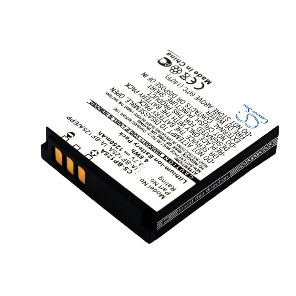 Akut Kameran akku CS-BP125A