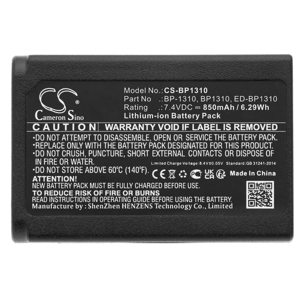 Akut Kameran akku CS-BP1310
