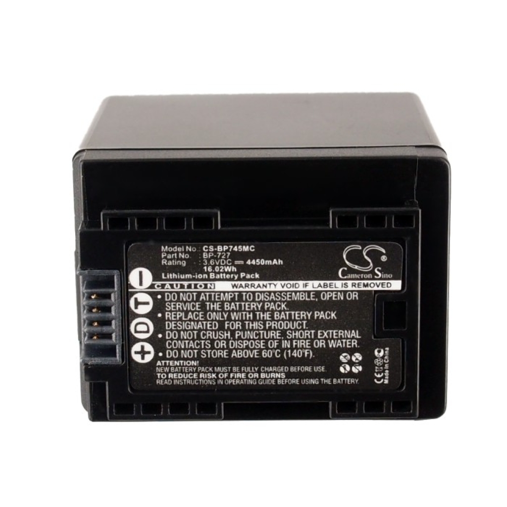 Yhteensopiva akun vaihto Canon BP-745