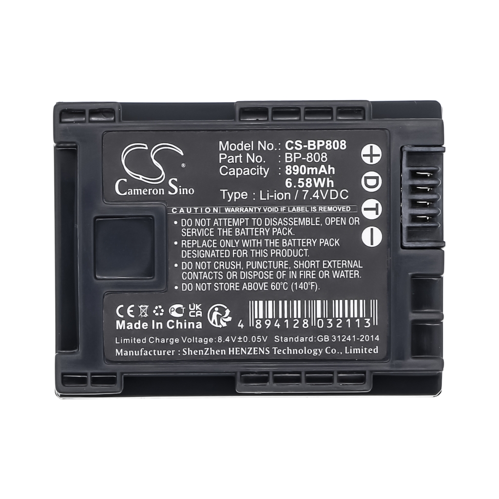 Kameran akku Canon VIXIA HFM301VIXIA HFM400 (CS-BP808)