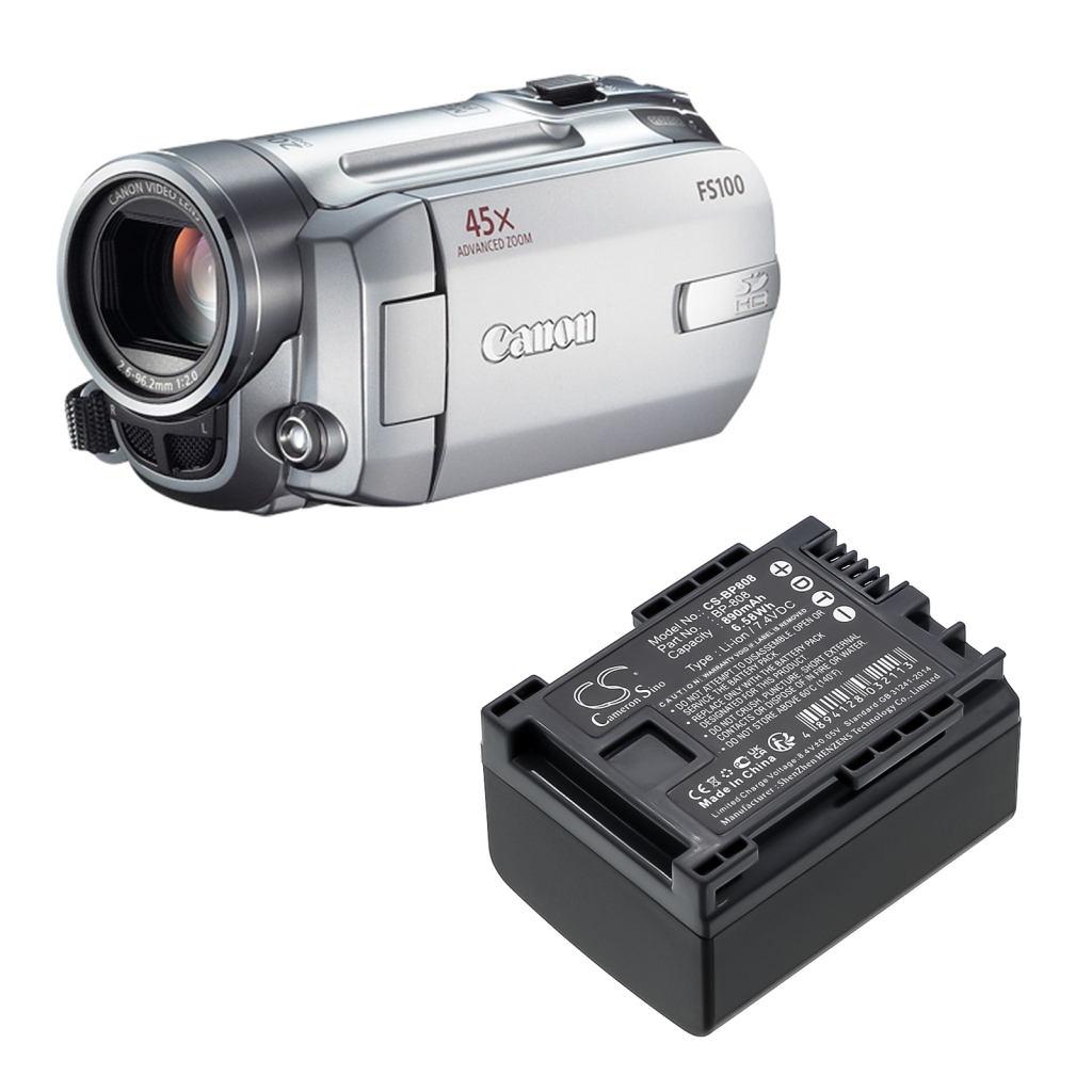 Kameran akku Canon VIXIA HFM301VIXIA HFM400 (CS-BP808)