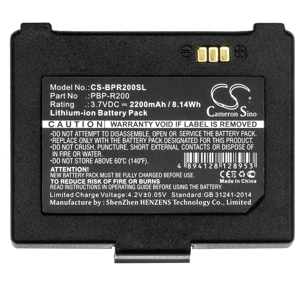 Tulostimen akku Zebra CS-BPR200SL