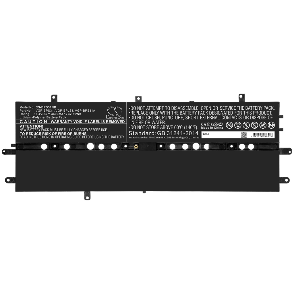 Akut Kannettavan tietokoneen akku CS-BPS31NB