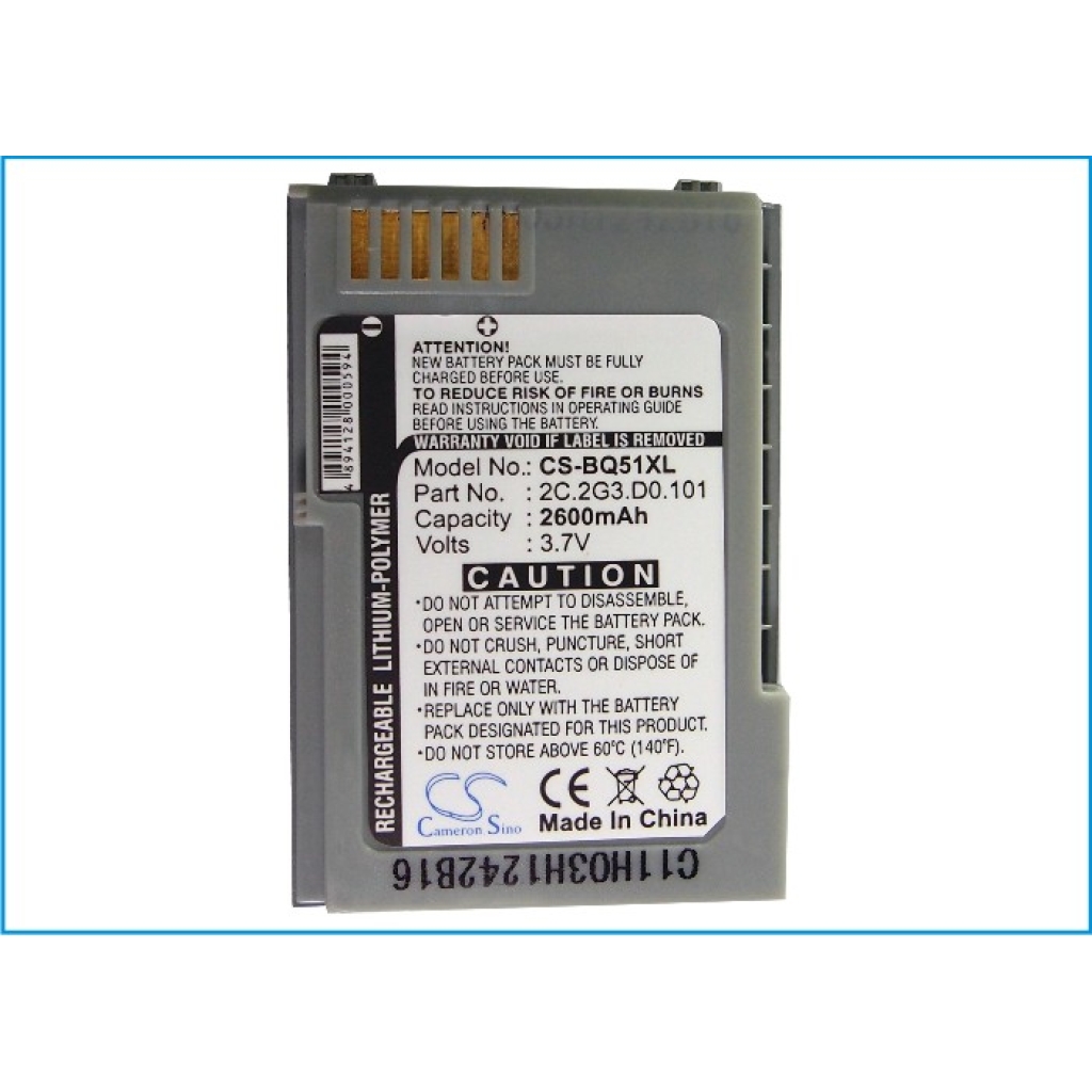 Akku yhteensopiva BenQ-Siemens BenQ CS-BQ51XL