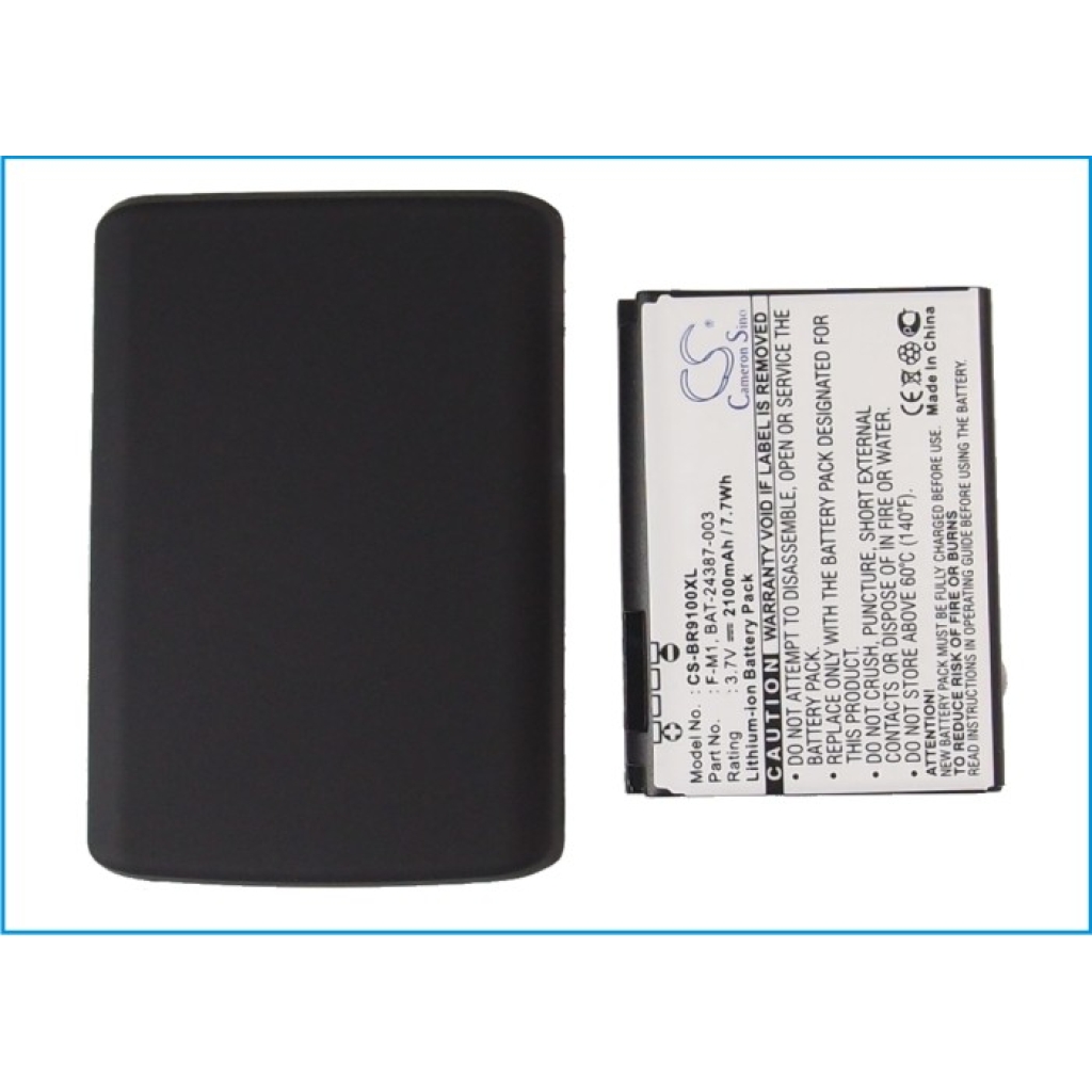 Akku yhteensopiva Blackberry CS-BR9100XL
