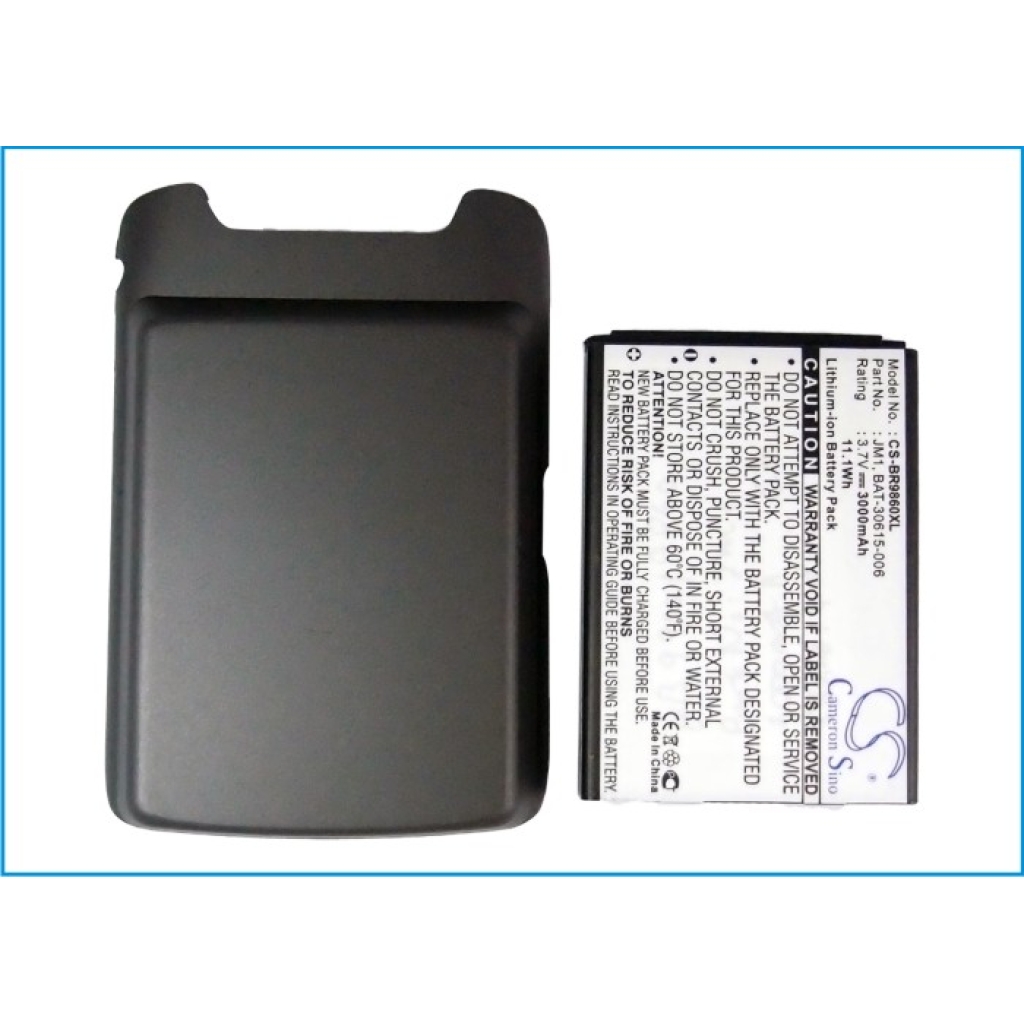 Akku yhteensopiva Blackberry CS-BR9860XL