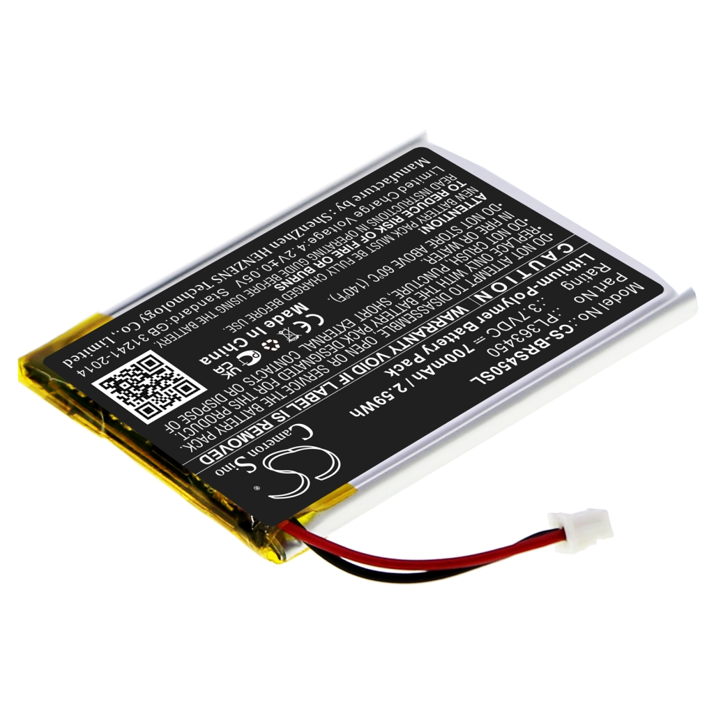 Yhteensopiva akun vaihto Blueparrott PL363450