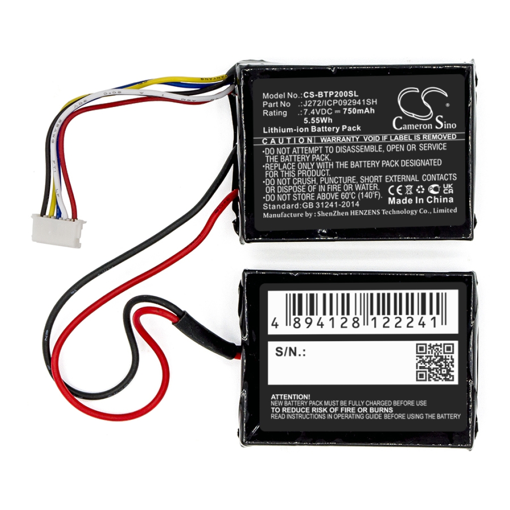 Akut Kaiuttimen akku CS-BTP200SL
