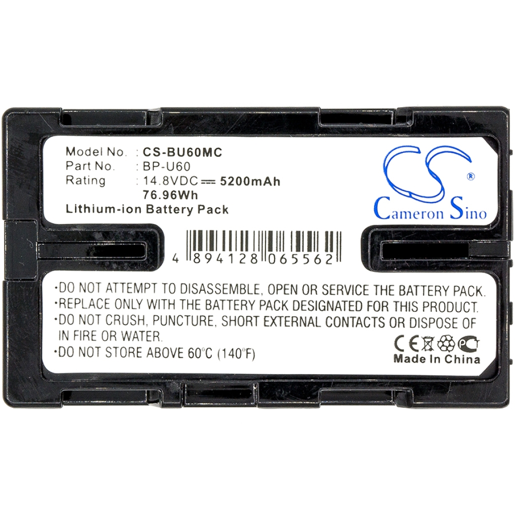 Akut Kameran akku CS-BU60MC
