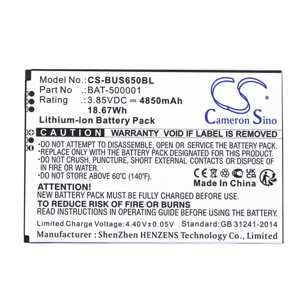 Yhteensopiva akun vaihto Bluebird BAT-500001