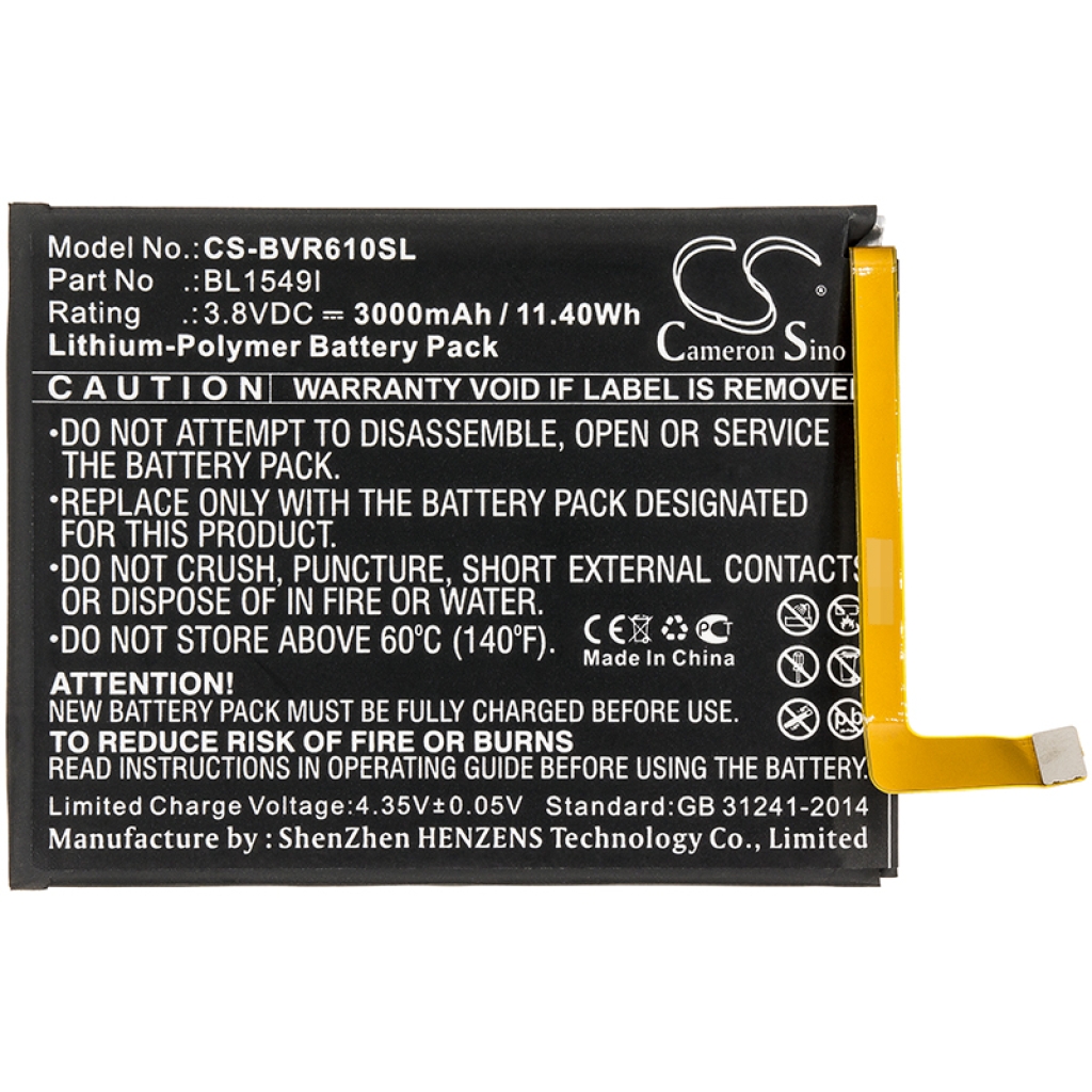 Matkapuhelimen akku Blackview R6 (CS-BVR610SL)