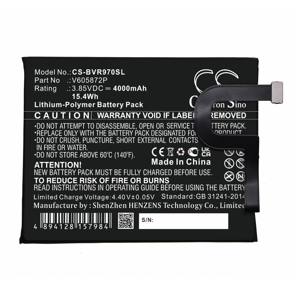 Yhteensopiva akun vaihto Blackview V605872P