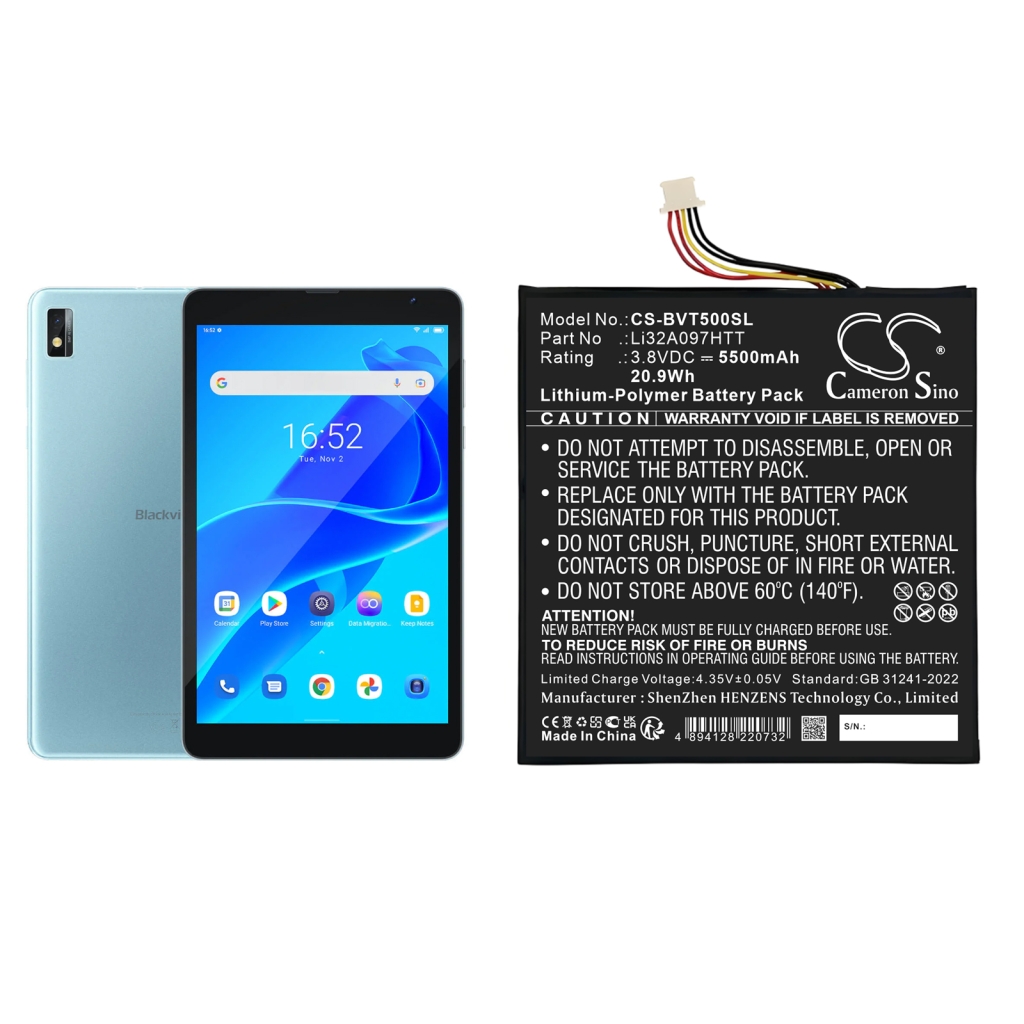 Tabletin akku Blackview Tab 5 (CS-BVT500SL)