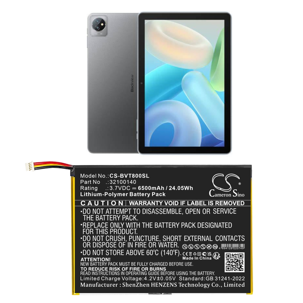 Tabletin akku Blackview Tab 8 (CS-BVT800SL)