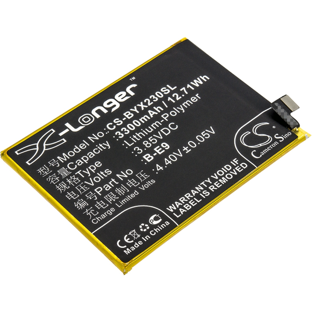 Yhteensopiva akun vaihto Vivo B-E9