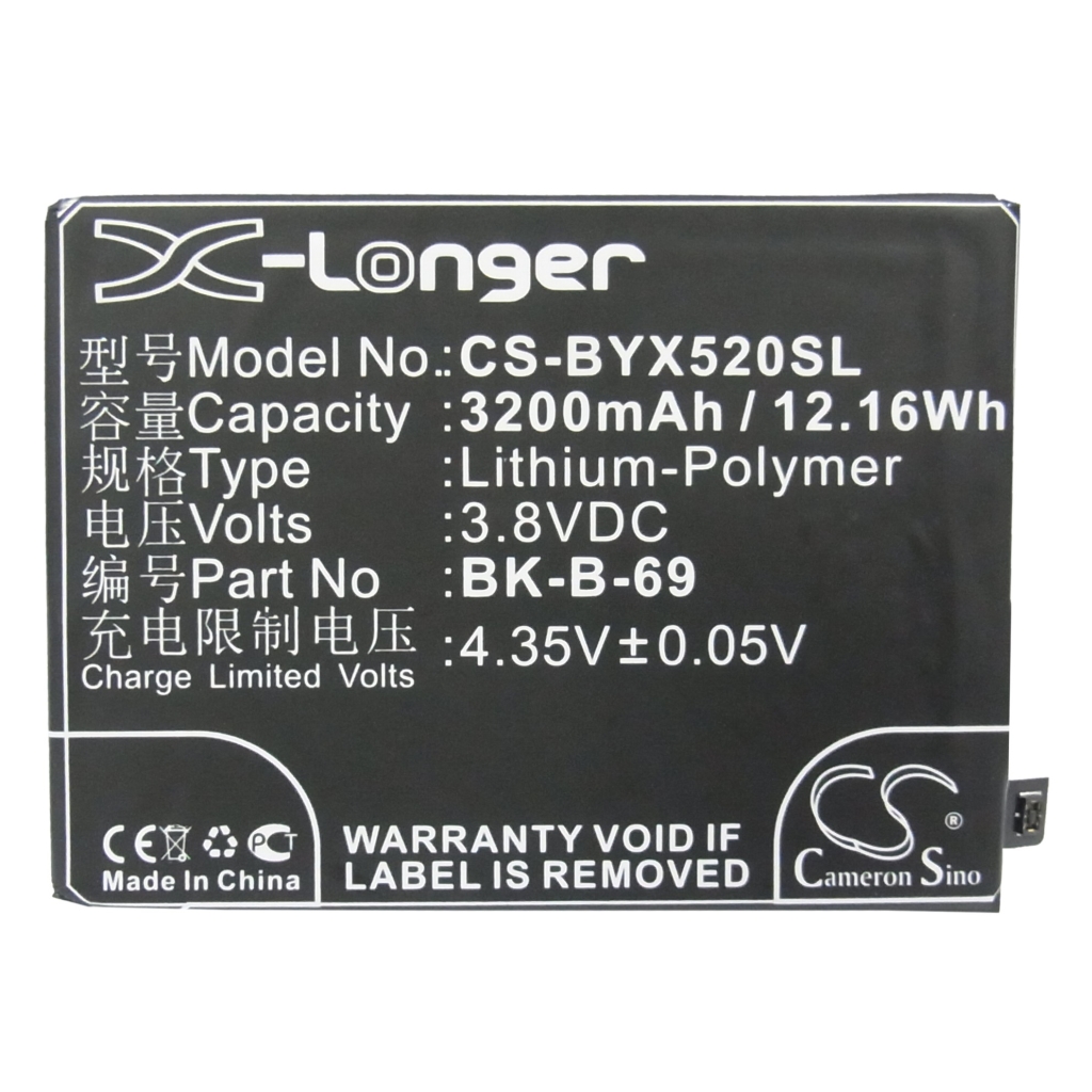 Akku yhteensopiva BBK Vivo CS-BYX520SL