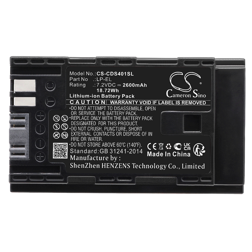 Akut Kameran akku CS-CDS401SL