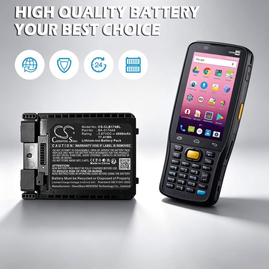 Battery compatible with Cipherlab CS-CLB174BL
