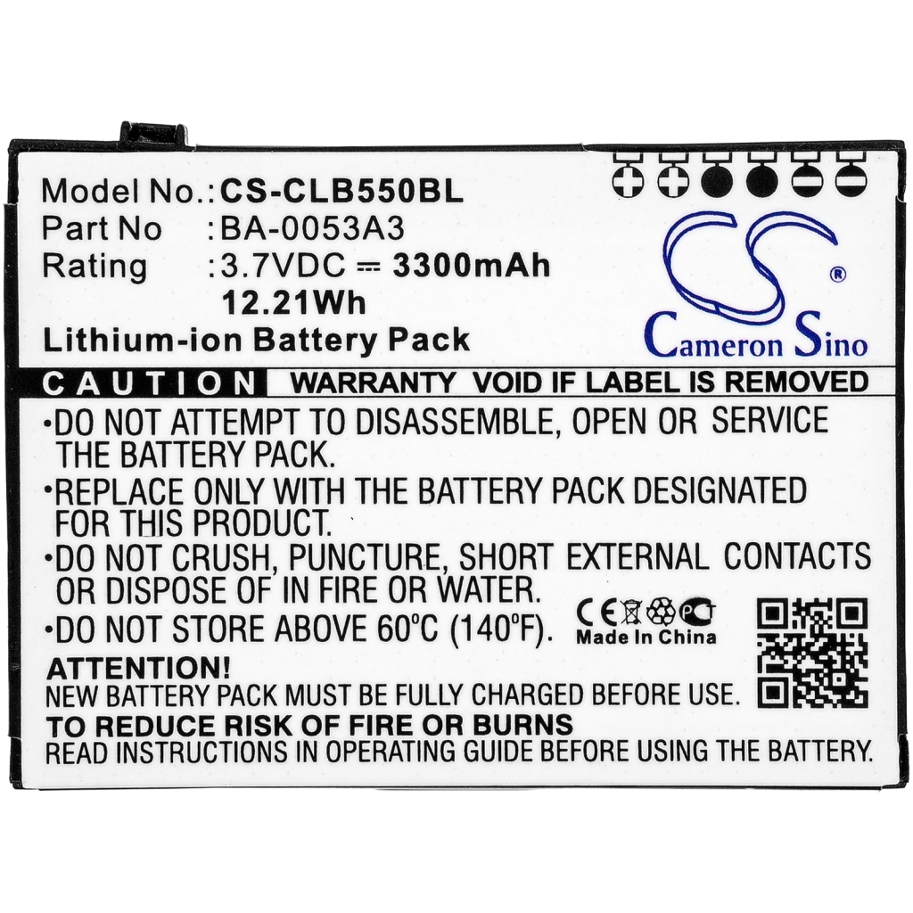 Viivakoodinlukijan akku Cipherlab CP50