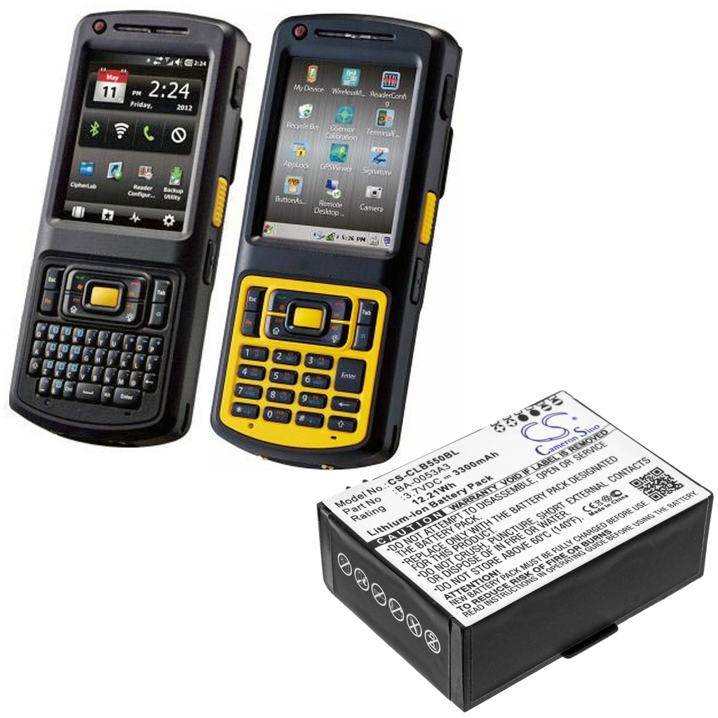 Viivakoodinlukijan akku Cipherlab CP50