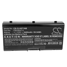 Yhteensopiva akun vaihto HASEE PB50BAT-6,PB50BAT-6-62