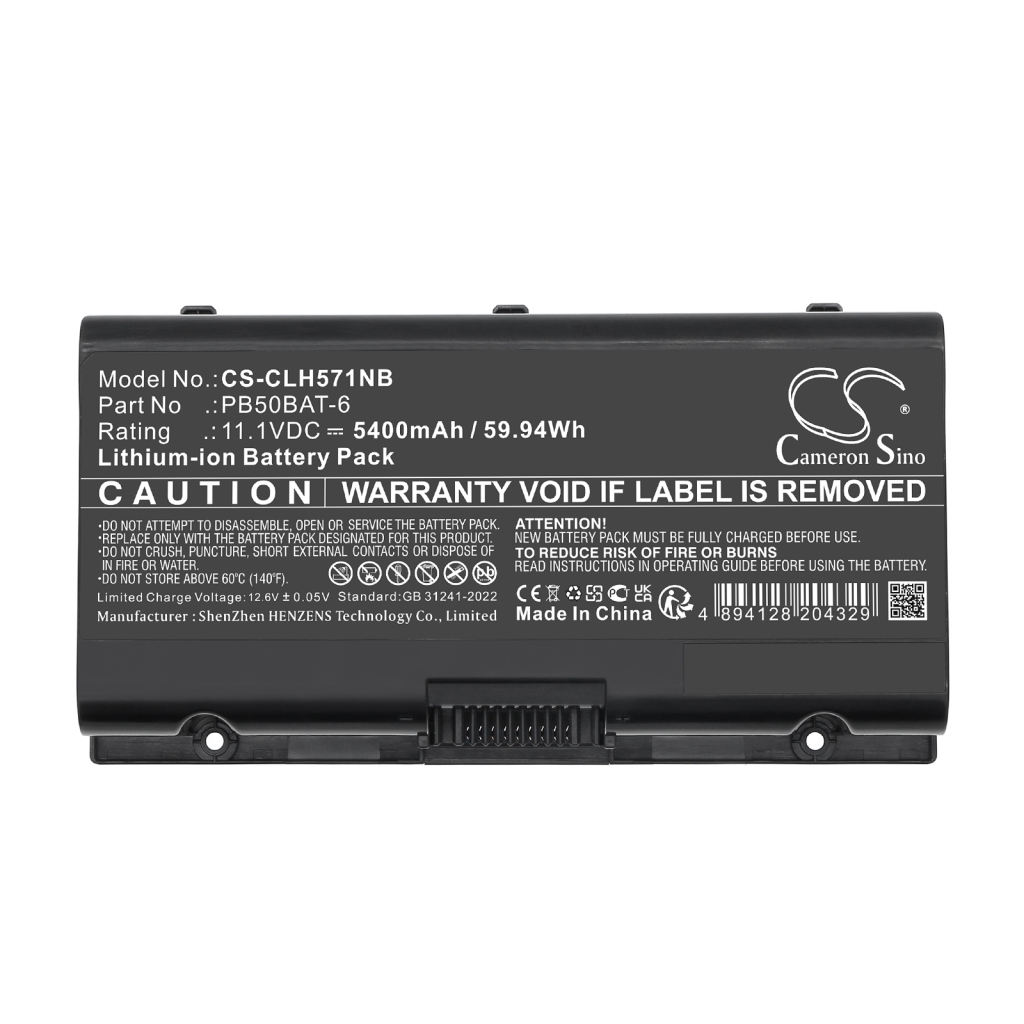 CLEVO HASEE Sager Schenker Cjscope ... CS-CLH571NB