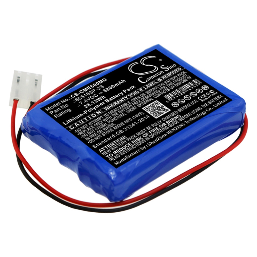 Yhteensopiva akun vaihto Contec 855183P-2S