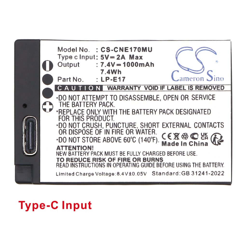 Kameran akku Saramonic CS-CNE170MU