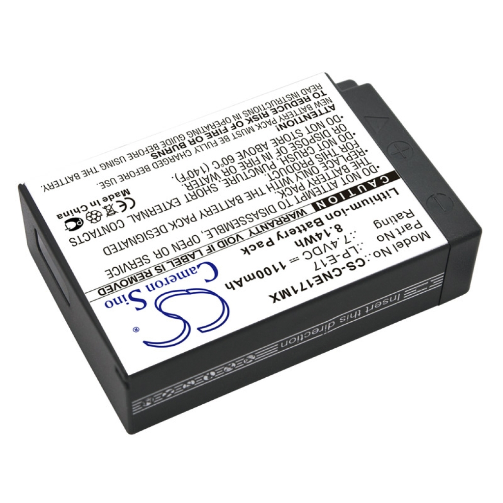 Yhteensopiva akun vaihto Canon LP-E17