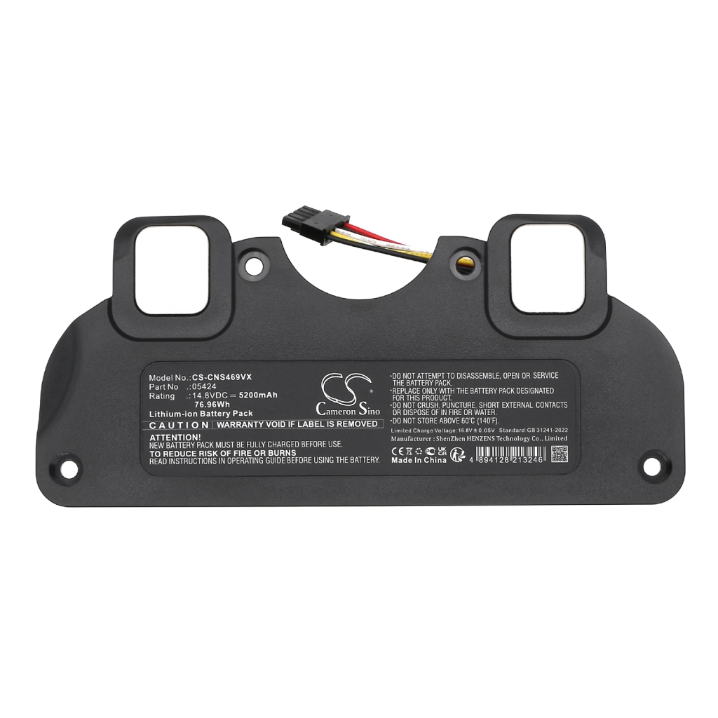 Yhteensopiva akun vaihto Cecotec 05424,05438