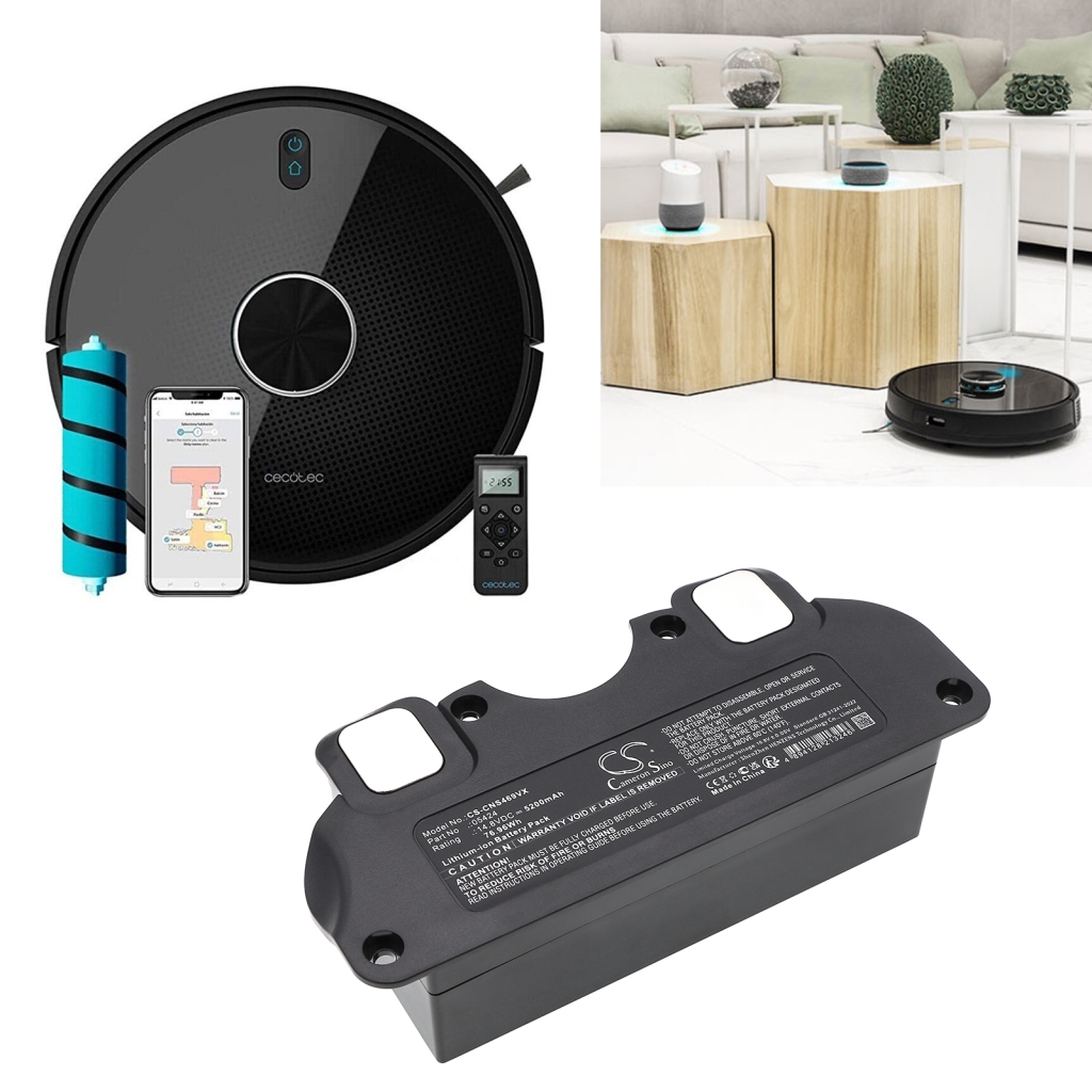 Yhteensopiva akun vaihto Cecotec 05424,05438
