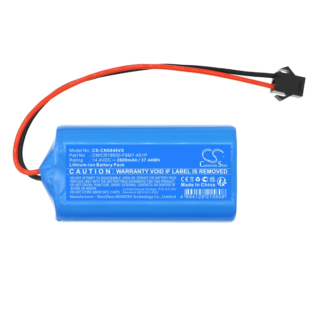 Yhteensopiva akun vaihto Cecotec CMICR18650-F8M7-4S1P