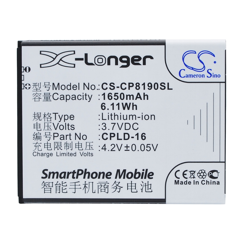 Akku yhteensopiva Coolpad CS-CP8190SL