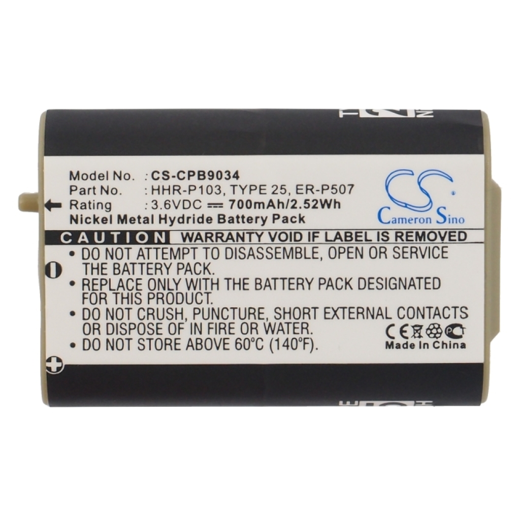 Langattoman puhelimen akku Panasonic TG2382 (CS-CPB9034)