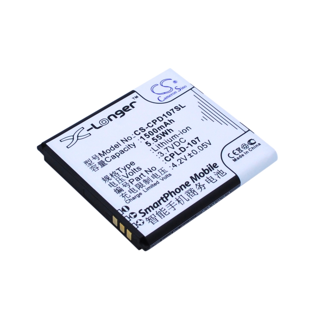 Yhteensopiva akun vaihto Coolpad CPLD-107
