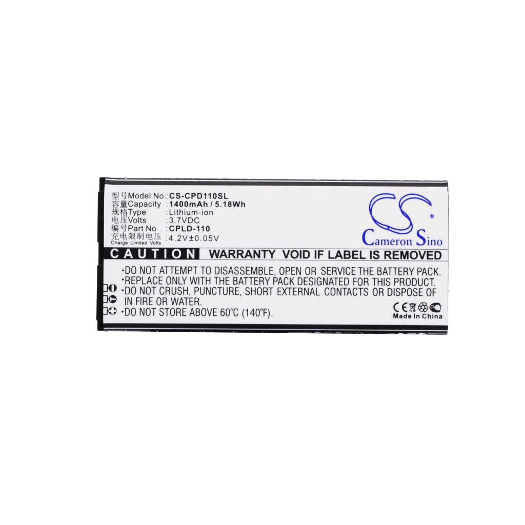 Yhteensopiva akun vaihto Coolpad CPLD-110